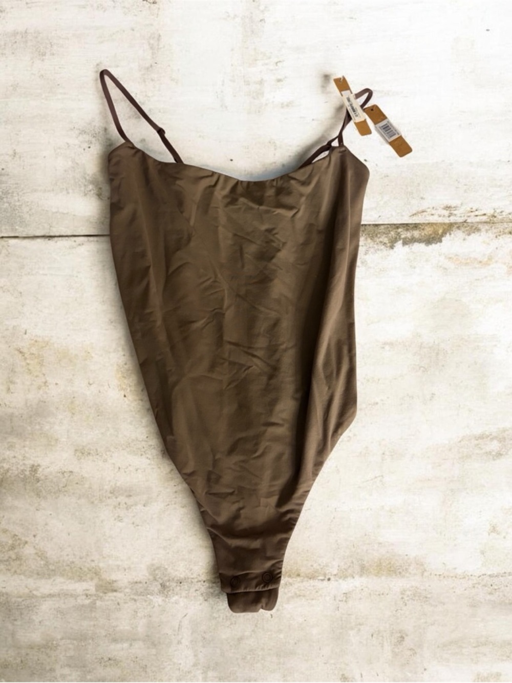 SKIMS Chocolate Brown Seamless Stretch Bodysuit